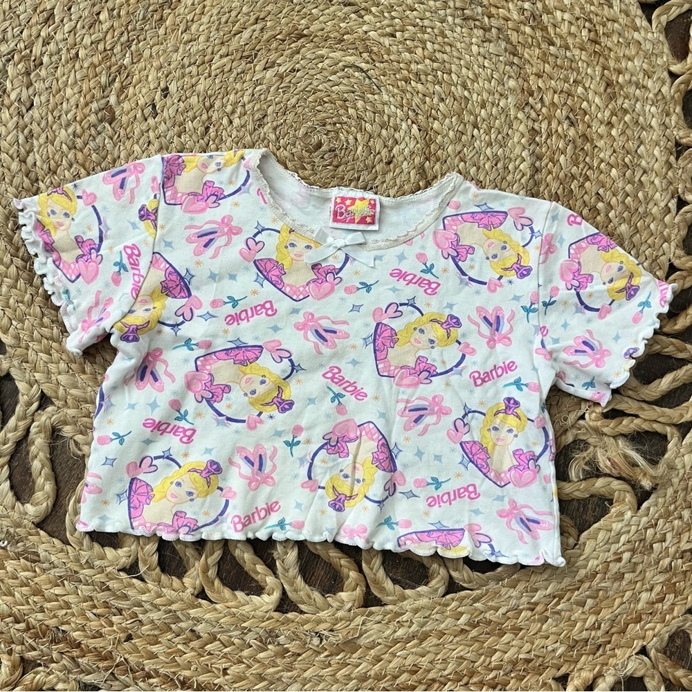 Vintage 1991 Barbie Baby Tee Youth size 8 could also fit women’s small
